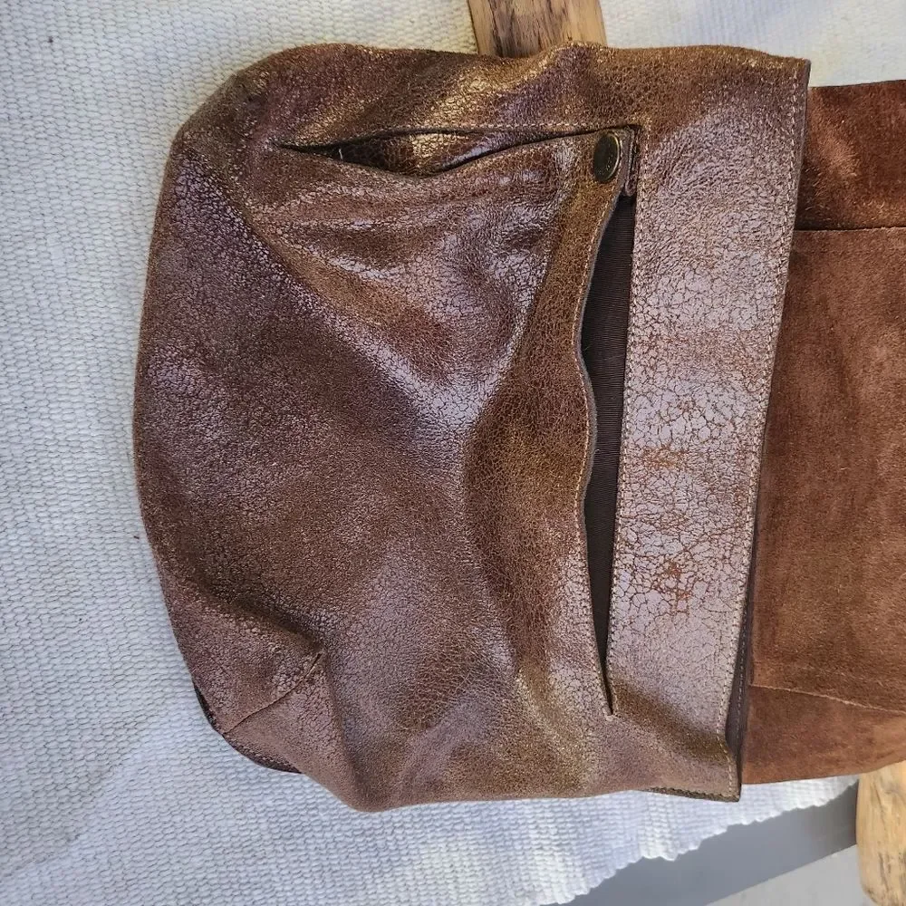 Prune real leather